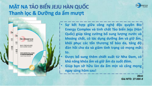 mặt nạ dưỡng da Bio-Essence