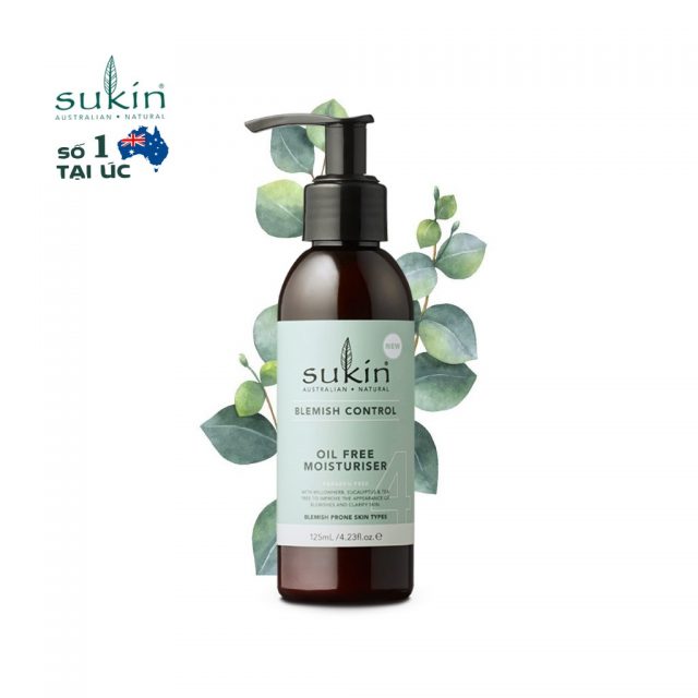 Kem dưỡng ẩm Oil Free Moisturiser Sukin