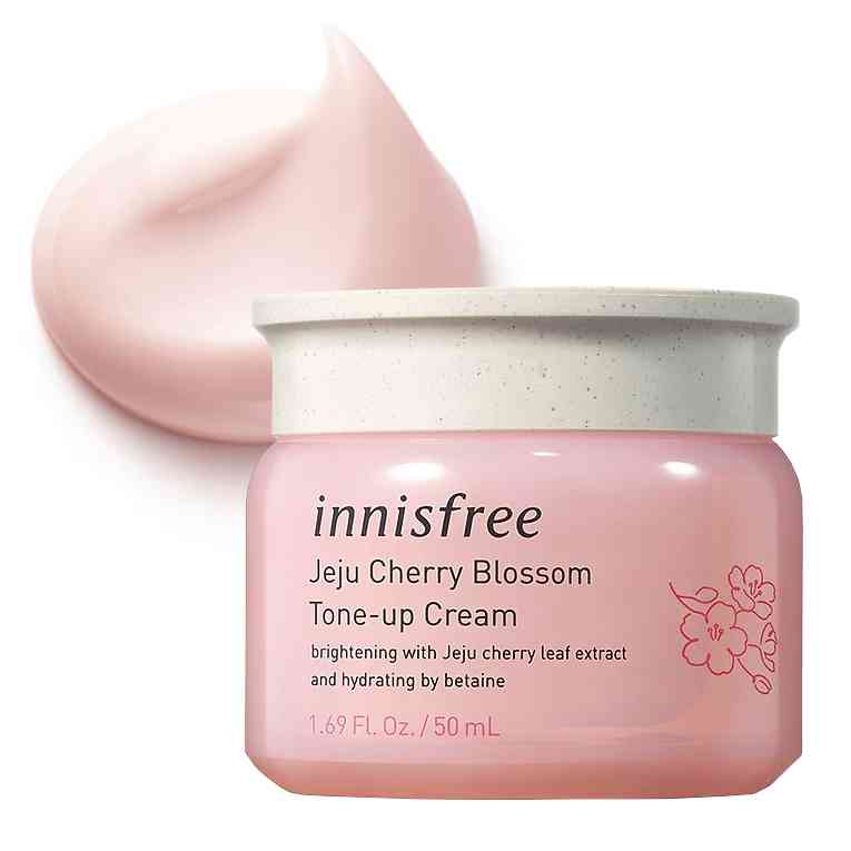 kem dưỡng trắng da mặt innisfree jeju cherry tone up cream 50ml mix