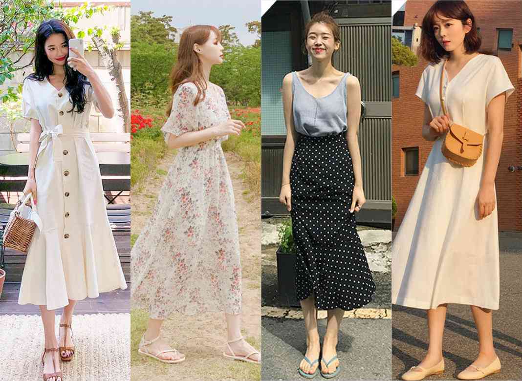 HÀNG SẴN Váy MORAN kẻ sọc caro eo rút dây xòe dài xếp ly đơn giản vintage  Hàn Quốc nhẹ nhàng NEWHOT  Shopee Việt Nam