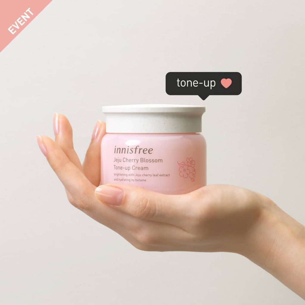 review Innisfree Cherry Blossom Tone Up Cream