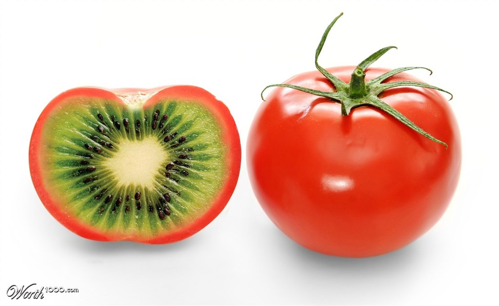 Sinh tố cà chua với kiwi. (Ảnh: Tomatoville)