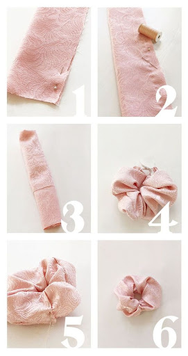 Chỉ vài bước đơn giản bạn có thể tự tay làm cho mình những chiếc scrunchies thật xinh xắn