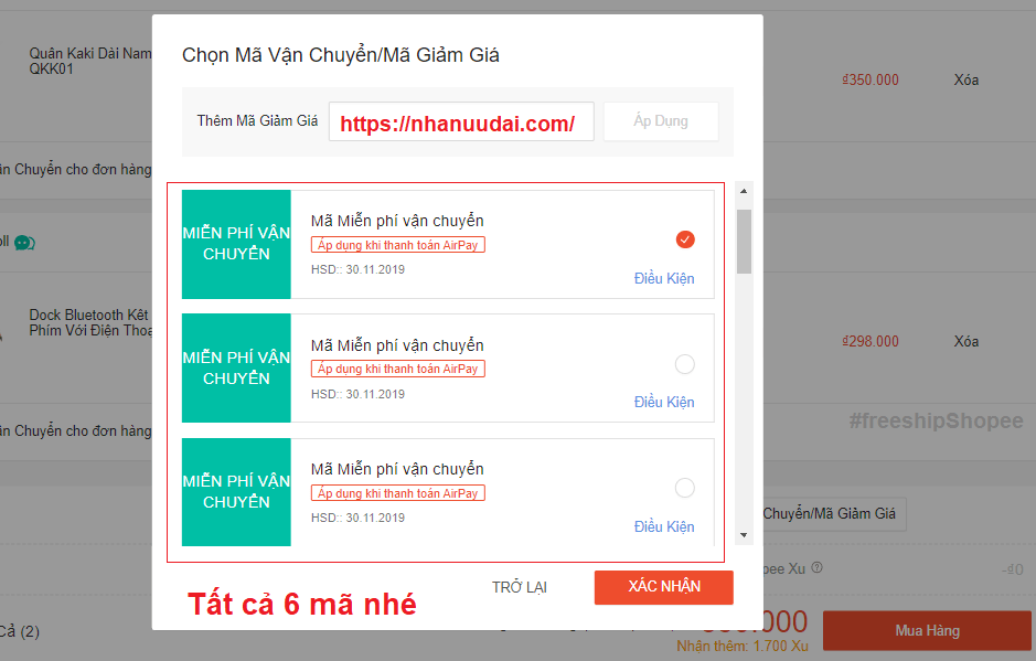 cách mua hàng giá rẻ trên Shopee khi tận dụng chương trình ưu đãi freeship từ Shopee