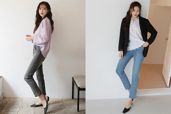 Kết hợp quần jeans với sơ mi dáng rộng - cách phối đồ với quần jean nữ đẹp