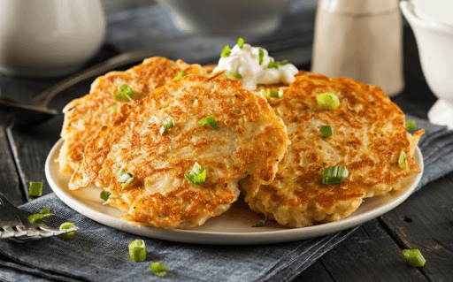 Bánh Boxty pancakes xém vàng có vị béo ngậy