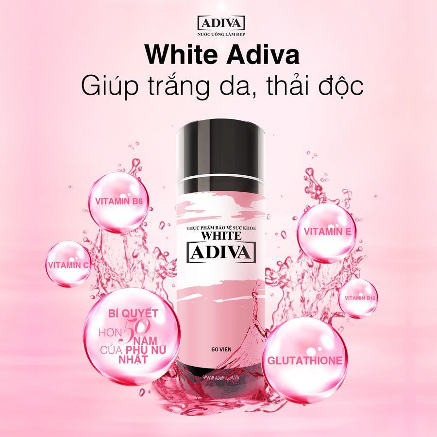 Viên uống Collagen Adiva được chiết xuất từ collagen peptide nhập khẩu 100% từ Đức