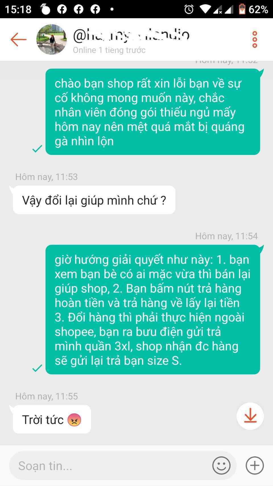 Chủ Shop sa thải nhân viên vì gói hàng sai