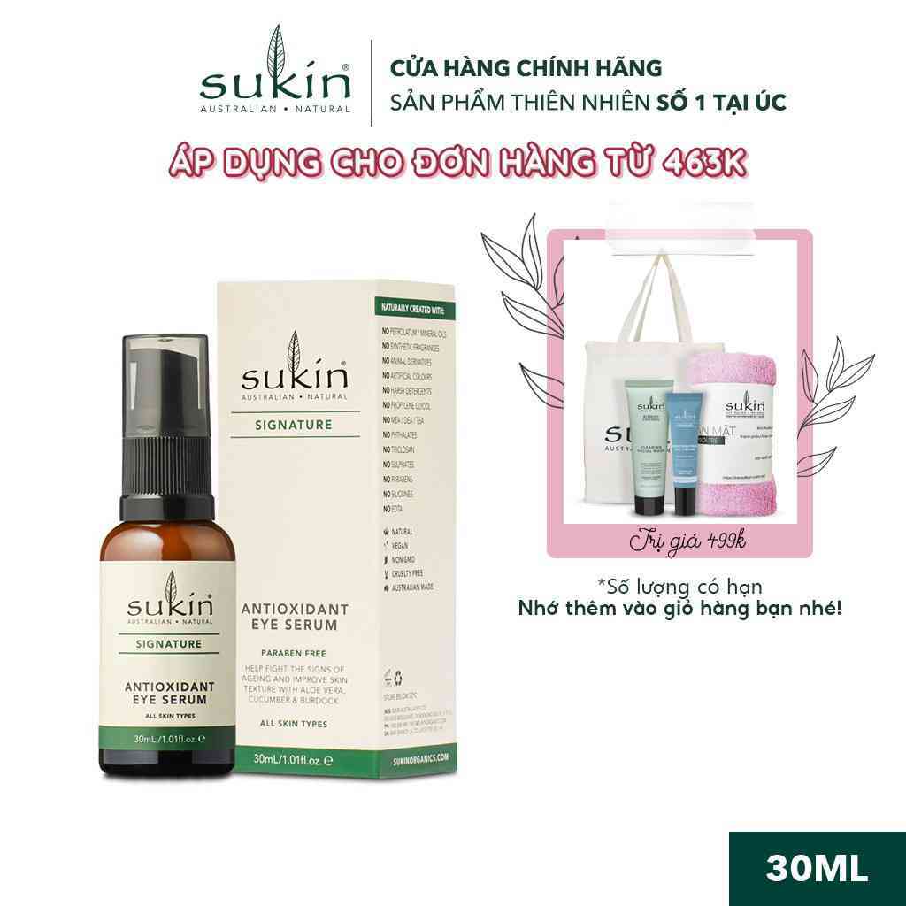 Sukin Signature Antioxidant Eye Serum là một lựa chọn hoàn hảo cho “cửa sổ tâm hồn”. 