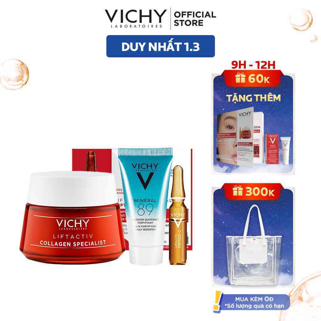 Bộ sản phẩm giúp cải thiện dấu hiệu lão hóa của nhà Vichy.