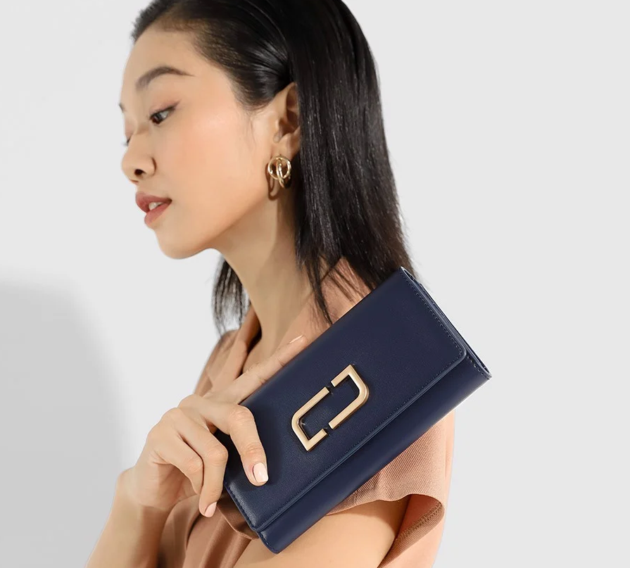Mẫu ví nữ JUNO màu xanh dành cho người mệnh Thủy