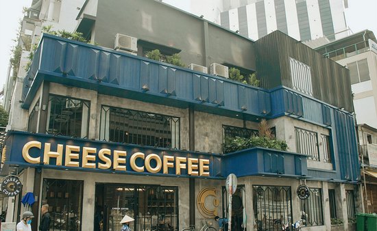 Quán Cheese Coffee có không gian rộng lớn, lại yên tĩnh rất hợp để ngồi làm việc cả ngày 