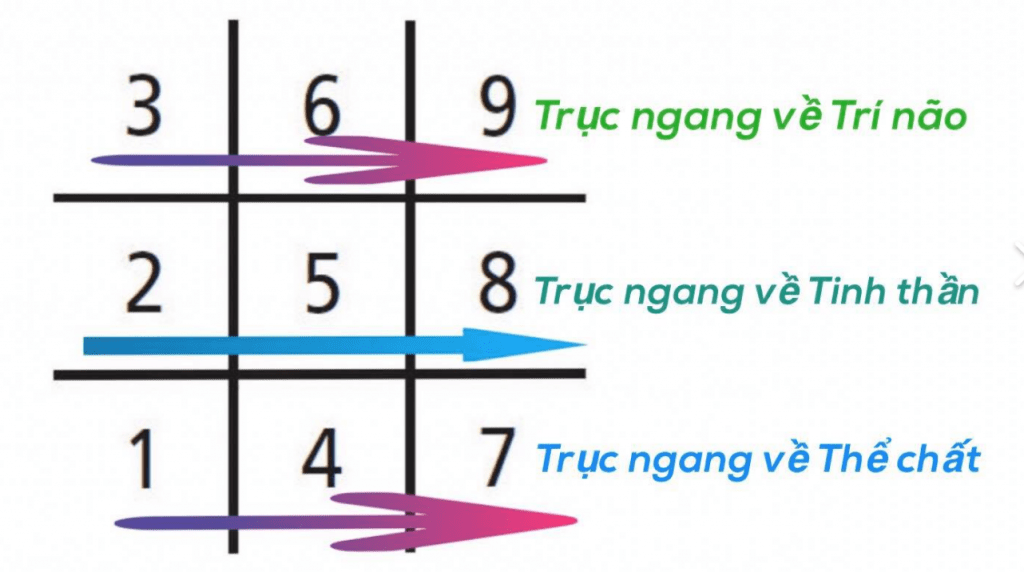 Người mang con số 4 có ý nghĩa gì? Khi số 4 trong biểu đồ ngày sinh nằm ở trung tâm trục Thể chất