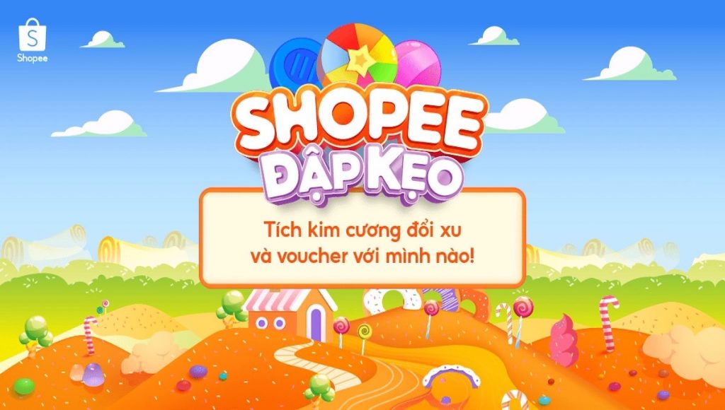 Chơi game đập kẹo Shopee đổi voucher hấp dẫn.