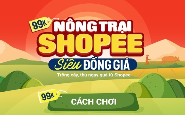 Chơi game Nông trại trên Shopee nhận nhiều phần quà hấp dẫn.