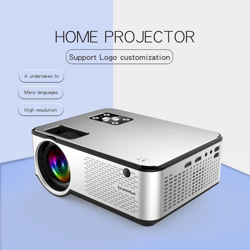 Review máy chiếu phim mini tại nhà tốt nhất hiện nay - Máy chiếu phim mini Projector Cheerlux C9. 