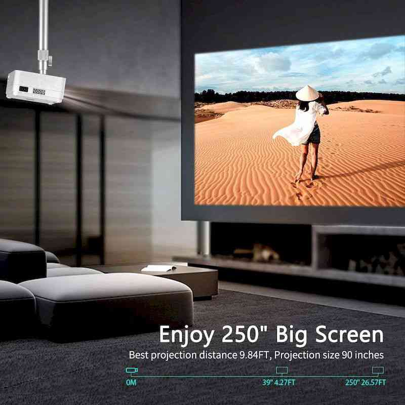 Vankyo có độ sáng 4.000 Lux và độ phân giải gốc HD 720P. 