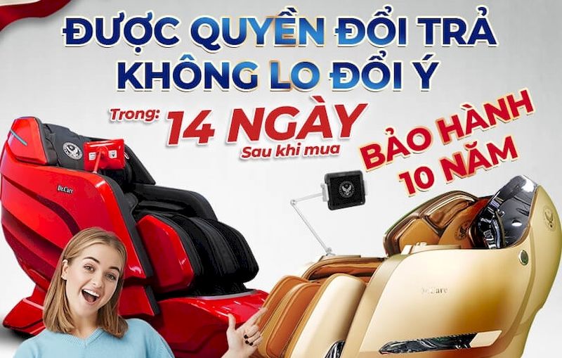 Có thể đổi trả trong vòng 14 ngày và bảo hành trong vòng 10 năm.