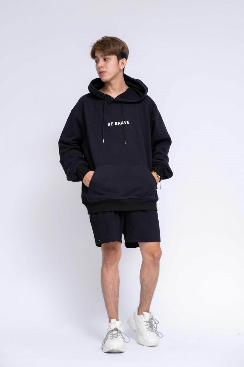 Mix áo hoodie oversize 