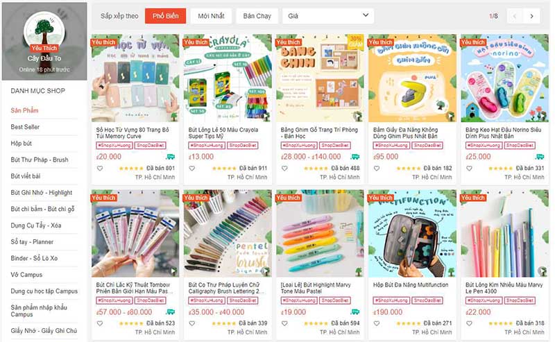 Top 5 shop bán đồ dùng học tập trên Shopee giá tốt - Shopee Blog