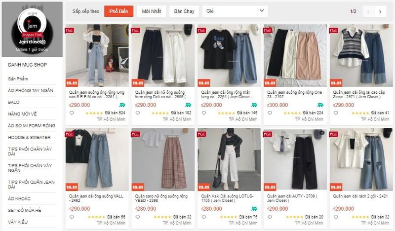 Jem Closet - Shop bán quần jean đẹp trên Shopee