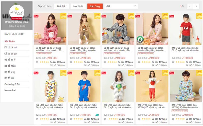 Unifriend Official Store - Shop bán đồ trẻ em uy tín trên Shopee 