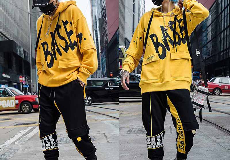 Mix áo hoodie+quần jogger