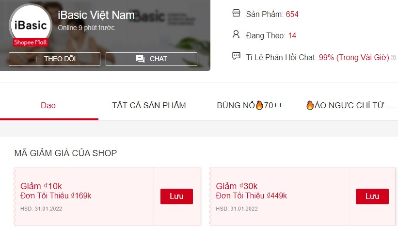 shop quần lót nam iBasic