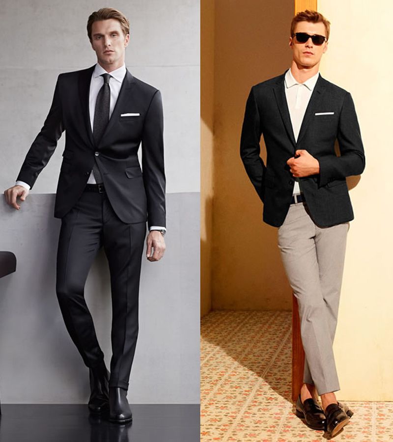 Cách thức phối màu sơ mi đen cùng suit đen - MANTINO