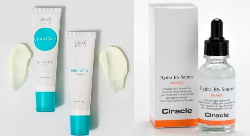 Ciracle Hydra B5 Source Wrinkle Serum và Obagi 