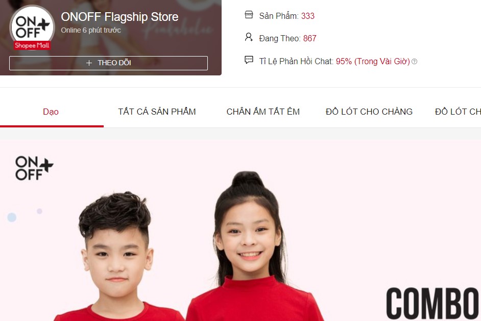 Mua đồ lót trên Shopee chính hãng 