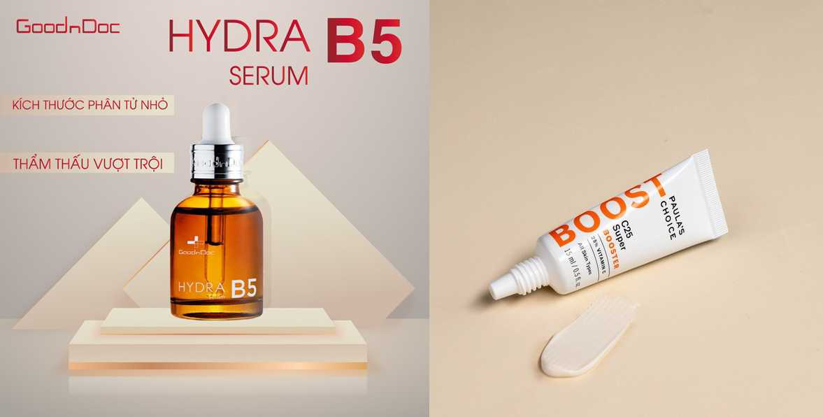 Tác dụng của serum Vitamin B5 và serum Vitamin C trên da là gì?
