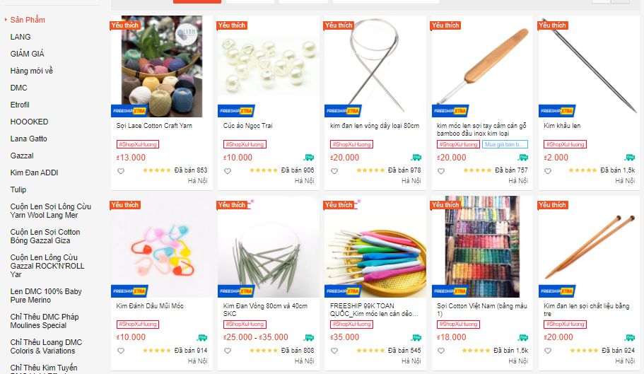 Shop bán phụ kiện làm túi xách trên Shopee