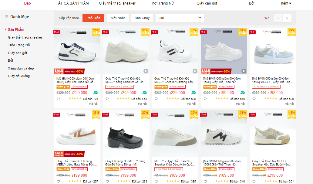 Bật mí top 8 shop bán giày sneaker uy tín trên Shopee 7
