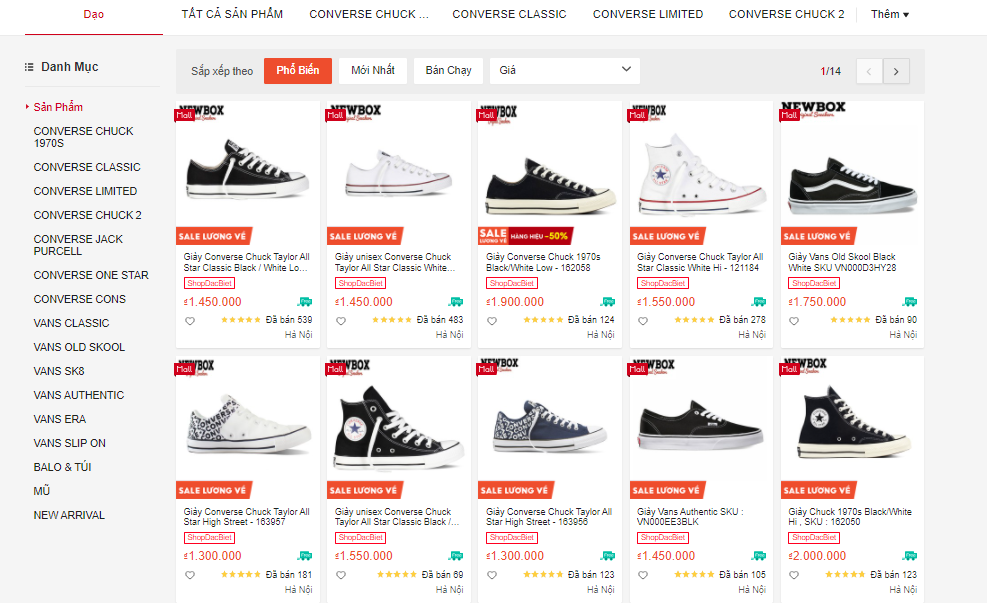 Bật mí top 8 shop bán giày sneaker uy tín trên Shopee 8