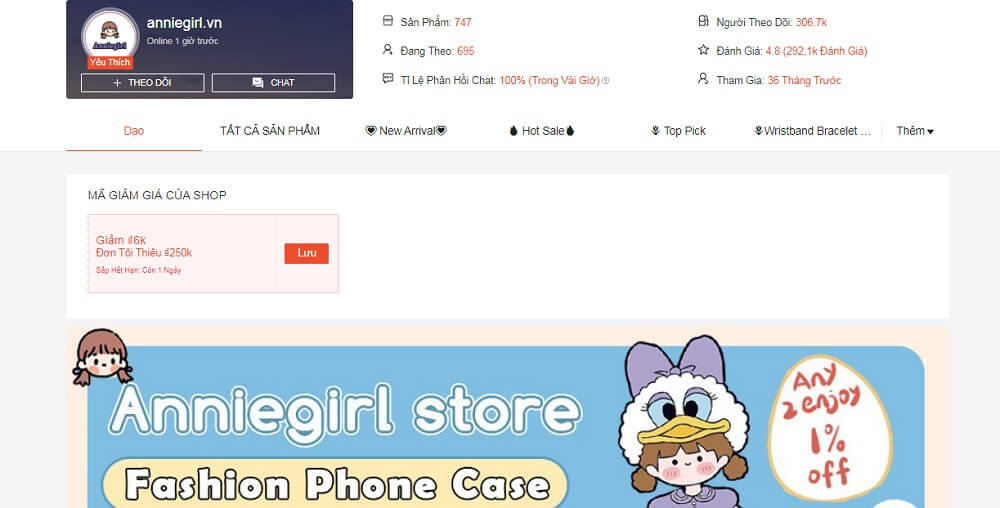 Anniegirl.vn shop bán ốp quốc tế