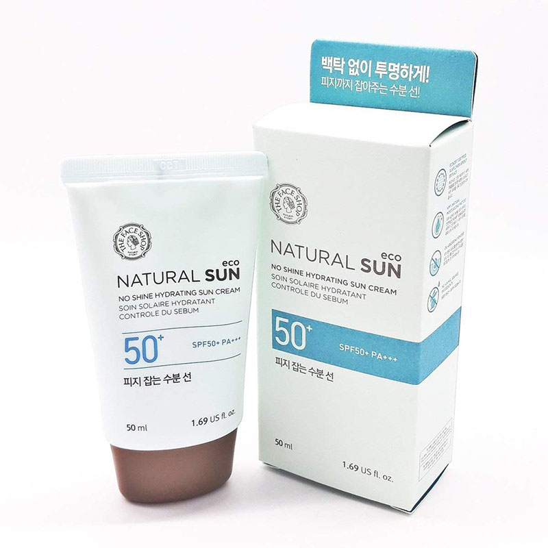 Kem chống nắng cho da thiên khô Natural Sun Eco No Shine Hydrating Sun Cream