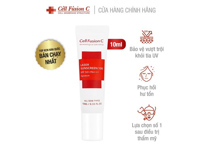 Cell Fusion C - Kem chống nắng cho da khô giá học sinh