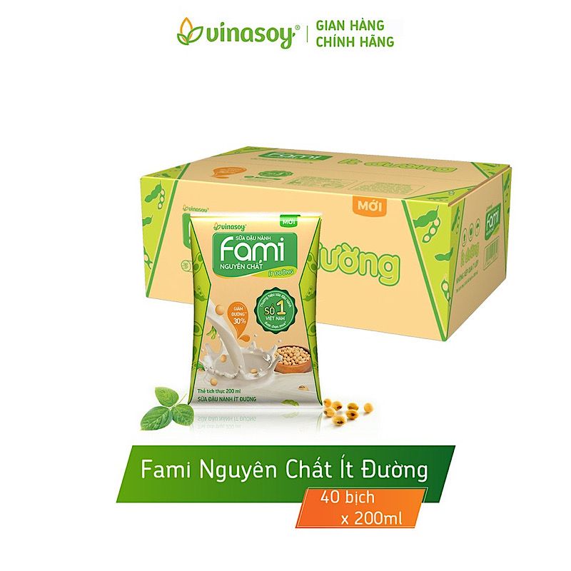 Sữa đậu nành Fami nguyên chất