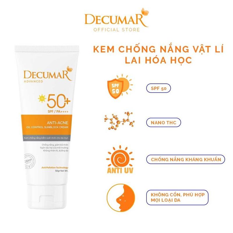 Kem chống nắng Decumar có tốt không