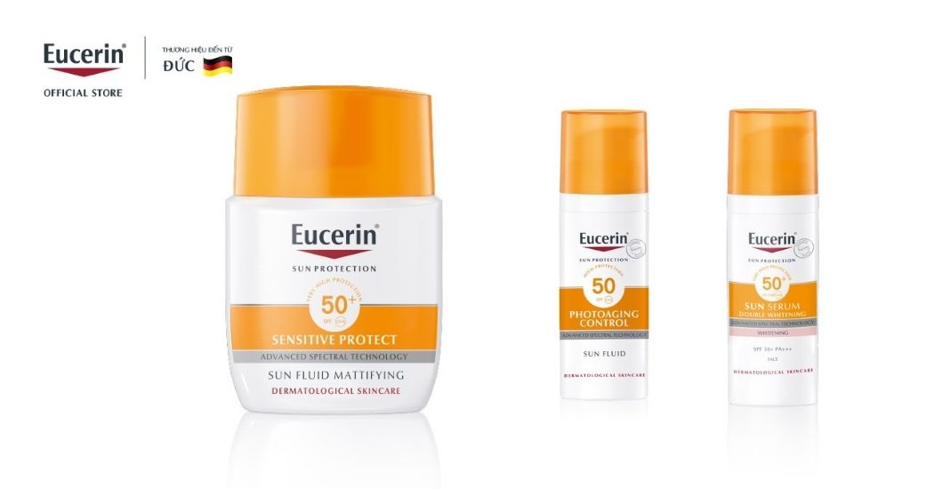 kem chống nắng Eucerin có mấy loại