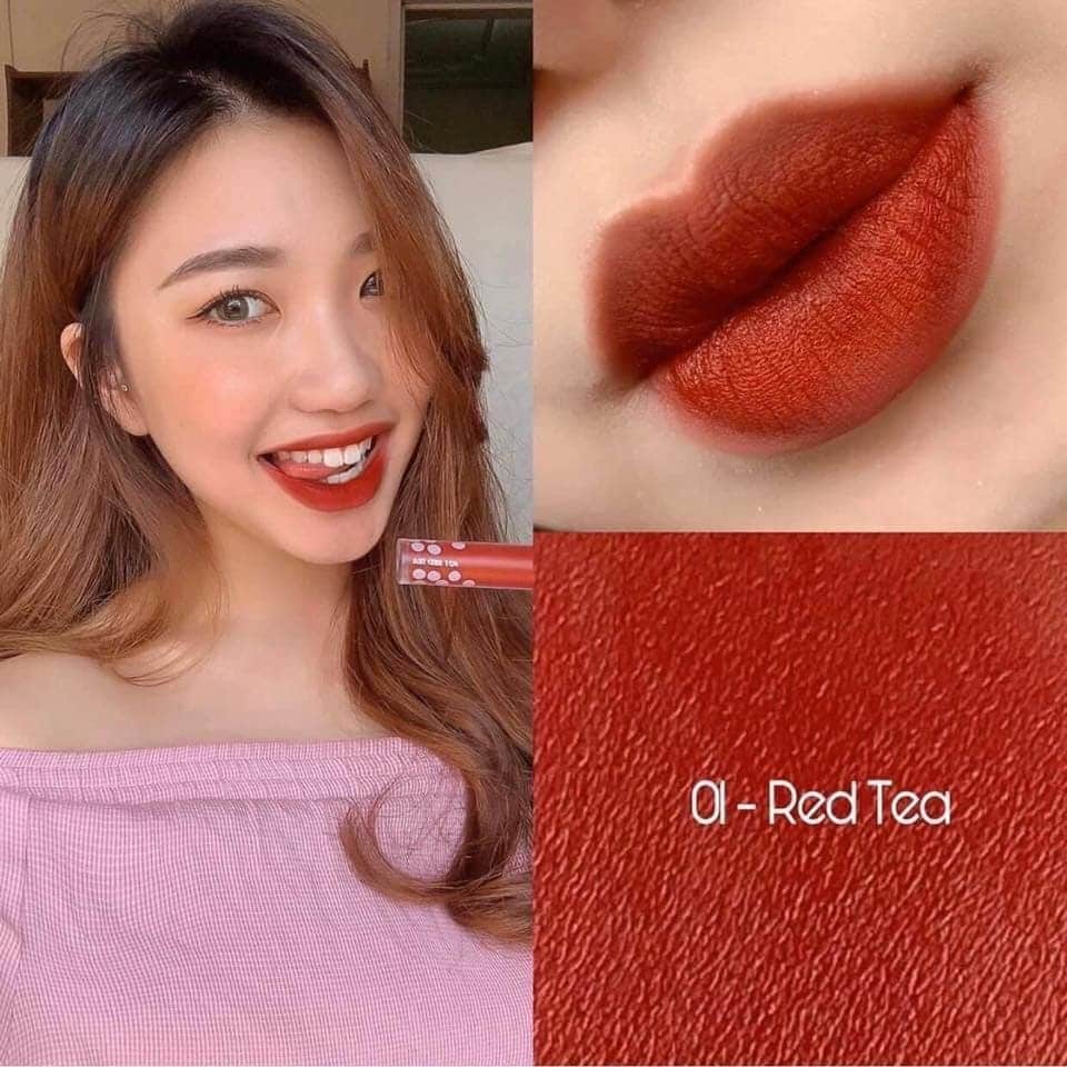 Son Romand Milk Tea Velvet Tint màu đỏ gạch 