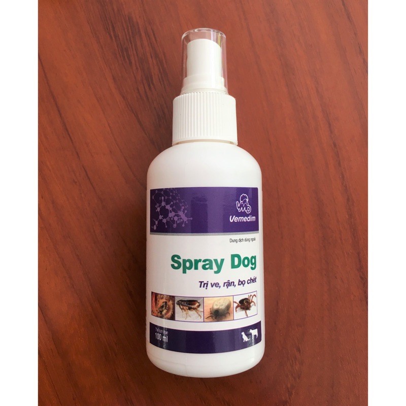 Thuốc trị ve chó tận gốc Spray Dog