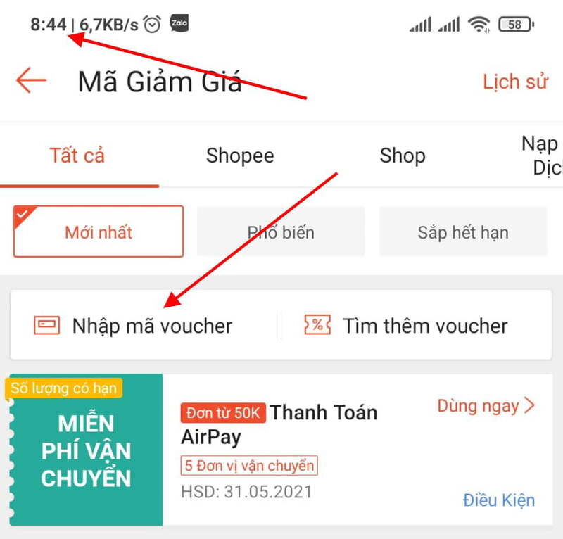 Cách áp dụng nhiều mã giảm giá trên Shopee