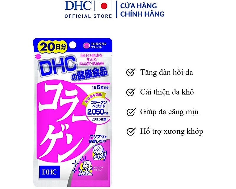 Viên uống collagen DHC Nhật Bản 