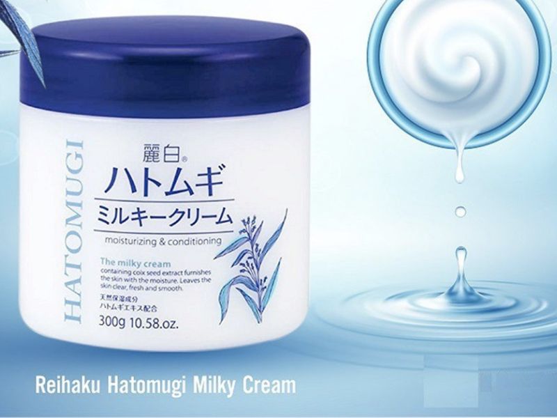 Hatomugi Moisturizing & Conditioning The Milky Cream