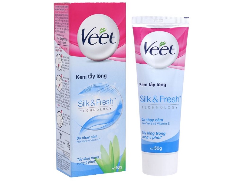 Review kem tẩy lông cho da nhạy cảm Veet