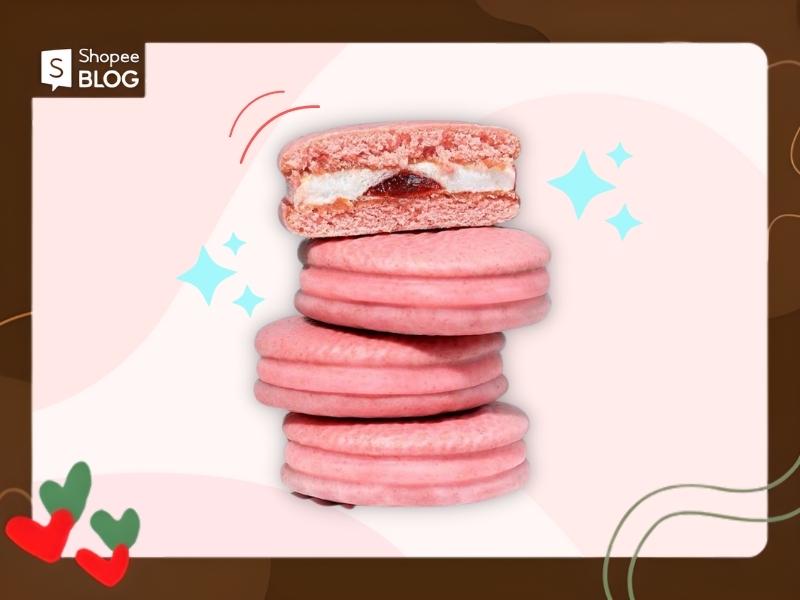 Ngoại hình đáng yêu của phiên bản giới hạn 2022 Chocopie dâu (Nguồn: Shopee Blog)