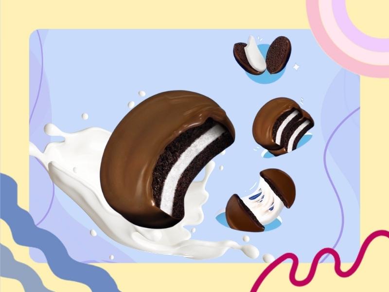 OREO Socola Pie mềm, thơm cùng nhân marshmallow dẻo (Nguồn: Shopee Blog)