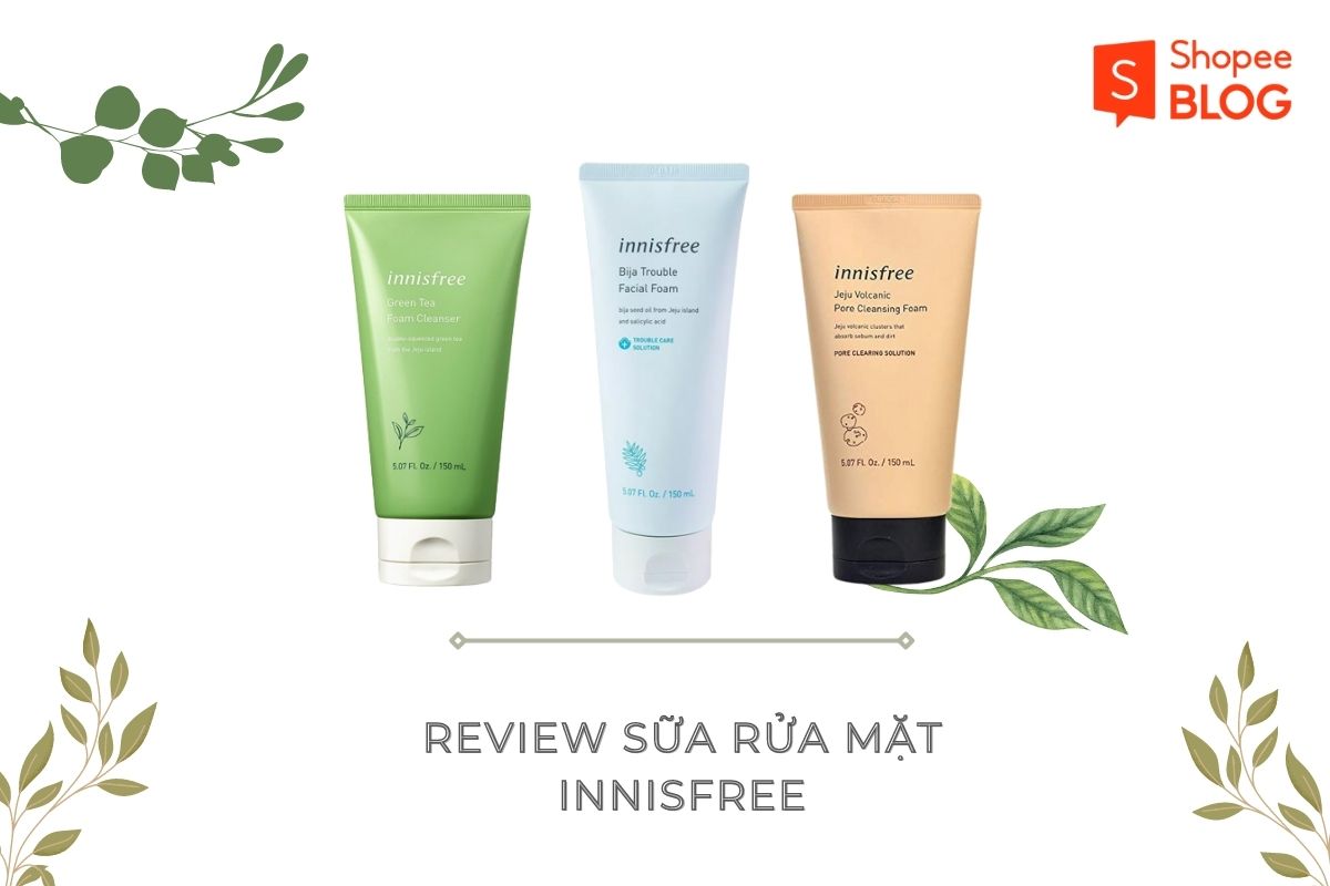 review sữa rửa mặt Innisfree